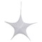 Northlight 30" White Tinsel Foldable Christmas Star Outdoor Decoration
